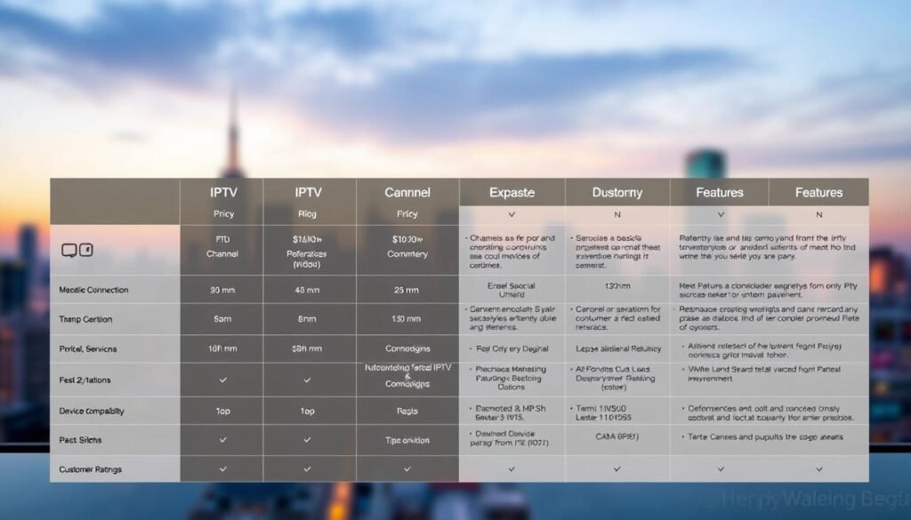 IPTV services comparison